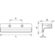 Bouton elan ea32 l50 alu brossé noir mat 